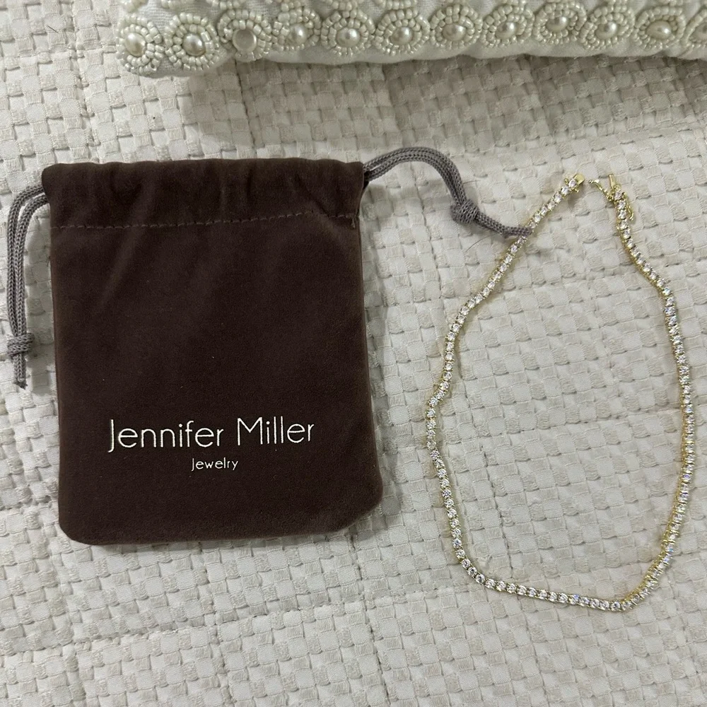 Jennifer Miller CZ Tennis Necklace 14”